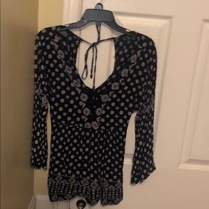 A long sleeve romper